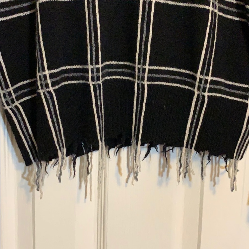 Scripted Distressed Striped Sweater - image 2